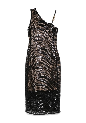 Just Cavalli paillette-embellished midi dress - Black