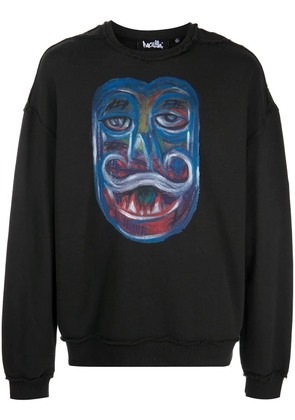 Haculla graphic-print cotton sweatshirt - Black