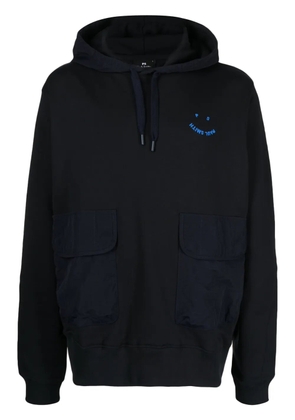 PS Paul Smith PS Happy logo-embroidered hoodie - Black