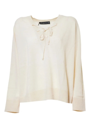 Phisique Du Role lace up-detail sweater - Neutrals