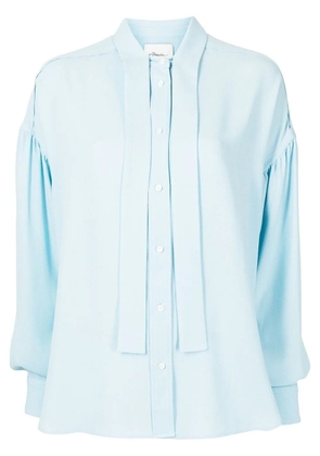 3.1 Phillip Lim pussybow satin shirt - Blue