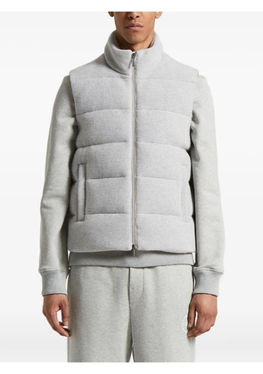 Peserico quilted high-neck gilet - Grey