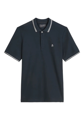 Marc O'Polo striped-collar polo shirt - Blue