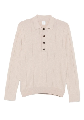 Eleventy ribbed polo shirt - Neutrals