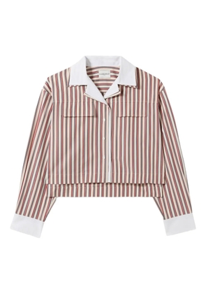 Claudie Pierlot striped pocket shirt - Red