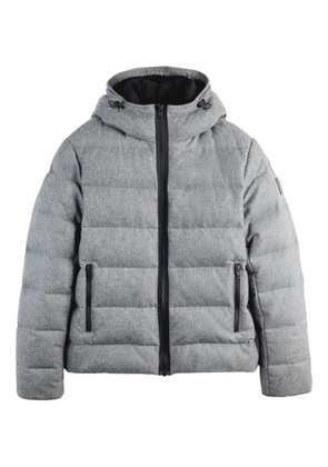 Fay double-front hooded padded jacket - Grey