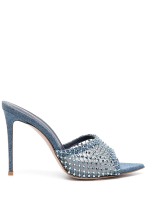 Le Silla Gilda 110mm crystal-embellished sandals - Blue