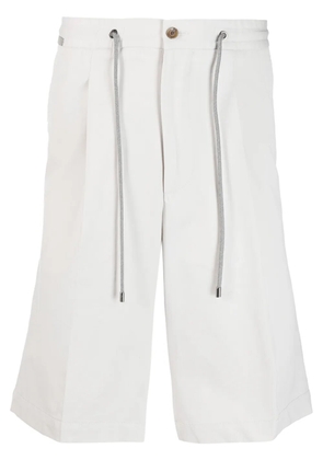 Corneliani drawstring-waist chino shorts - Neutrals