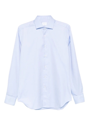Xacus long-sleeved cotton shirt - Blue