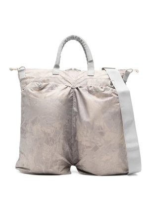 OAMC Helmet top-handle patterned tote bag - Neutrals