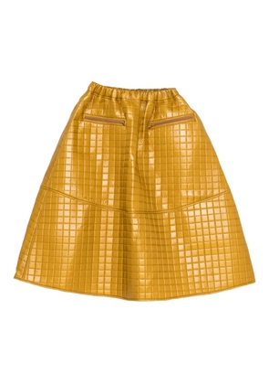 Melitta Baumeister quilted zip skirt - Yellow