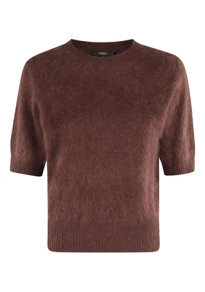 Seventy short-sleeve knitted T-shirt - Brown