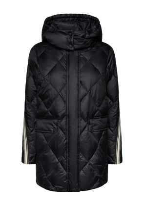 ELENA MIRO` quilted stripe-detail jacket - Black