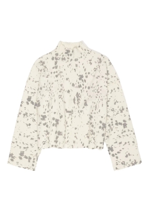 Bimba y Lola high-neck speckled sweater - Neutrals