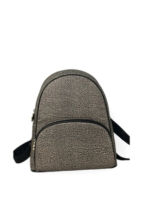 Borbonese abstract-pattern backpack - Silver