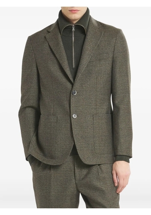Barena checked single-breasted blazer - Green