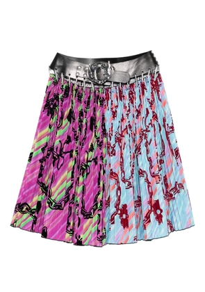 Chopova Lowena pleated carabiner skirt - Pink