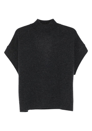 JOSEPH high-neck knitted top - Grey