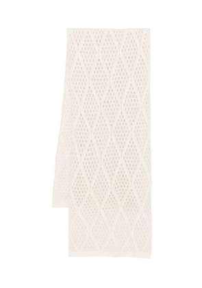 Purotatto open-knit scarf - Neutrals