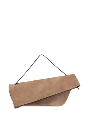 Alberta Ferretti folded suede shoulder bag - Green