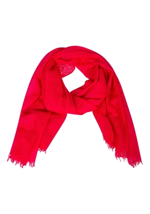 GAYNOR BONGARD frayed scarf - Red
