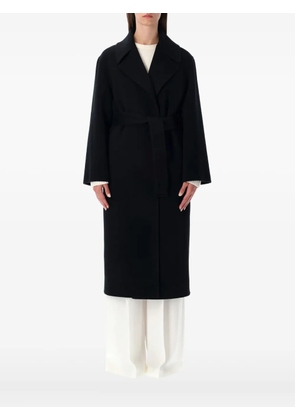 Alberta Ferretti belted wrap coat - Black