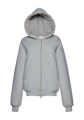 Magda Butrym lace-trimmed hoodie - Grey