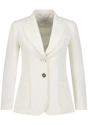 Giambattista Valli peak-lapels wool blazer - White