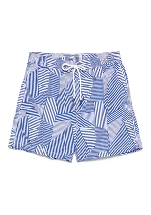 FIORIO MILANO striped swim shorts - Blue
