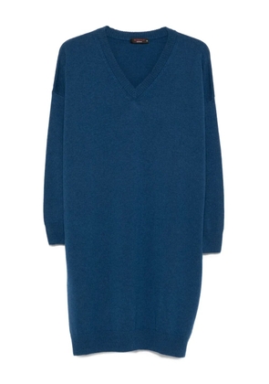 Incentive! Cashmere V-neck cashmere midi dress - Blue