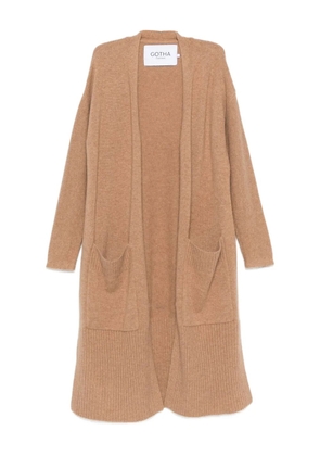 Gotha cashmere cardi-coat - Neutrals
