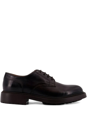 Doucal's lace-up leather derby shoes - Brown
