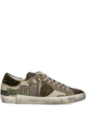 Philippe Model Paris camouflage-patterned low-top sneakers - Brown