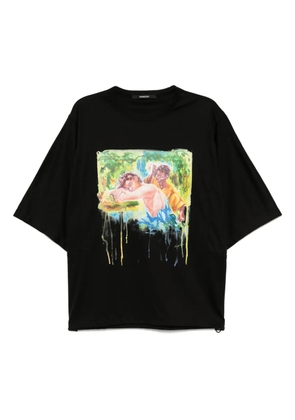SONGZIO Youth aquarelle dolman T-shirt - Black
