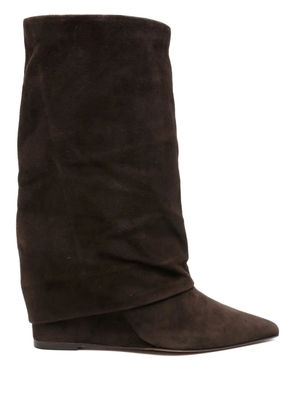 The Seller 90mm slouchy pointed-toe boots - Brown
