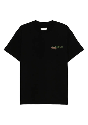 FLÂNEUR Lanterns of Love graphic-print cotton T-shirt - Black