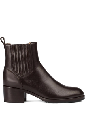 Doucal's quilted leather Chelsea boots - Brown