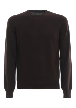 GIUUNO round-neck long-sleeve sweater - Brown