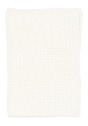 Ma'ry'ya ribbed-knit scarf - White