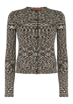 Missoni patterned wool-blend cardigan - Black