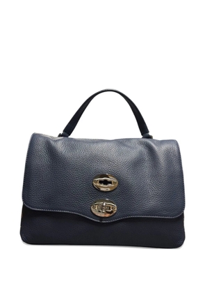 Zanellato Postina double-clasp stud-detail clutch bag - Blue