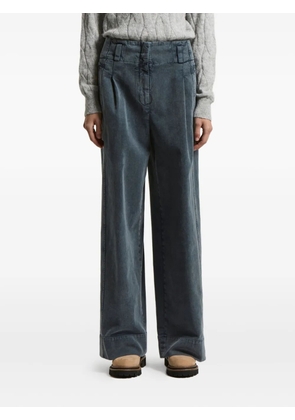 Peserico pleated-details trousers - Blue