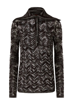 Missoni knitted polo top - Black