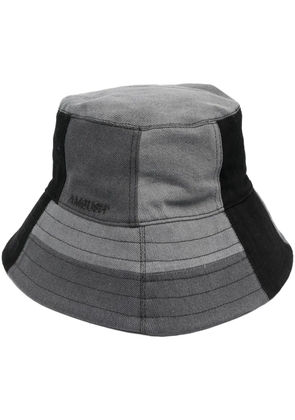 AMBUSH patchwork-design bucket hat - Black