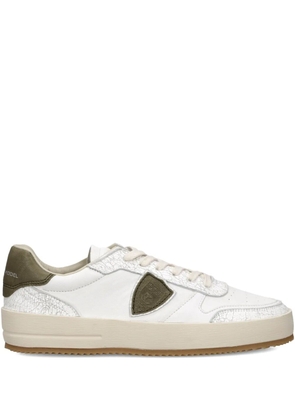 Philippe Model Paris Nice leather-panelled sneakers - White