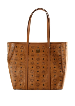 MCM logo-print tote bag - Brown