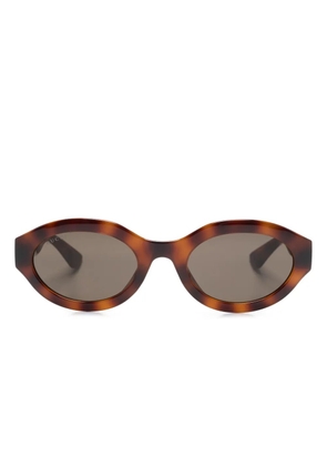 Gucci Eyewear oval-frame sunglasses - Brown