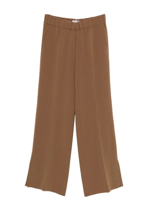 Alberto Biani elasticated-waistband trousers - Brown