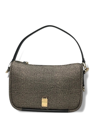 Borbonese Op print shoulder bag - Neutrals