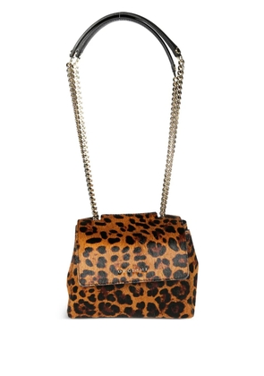 Orciani leopard print chain Sveva XS bag - Brown